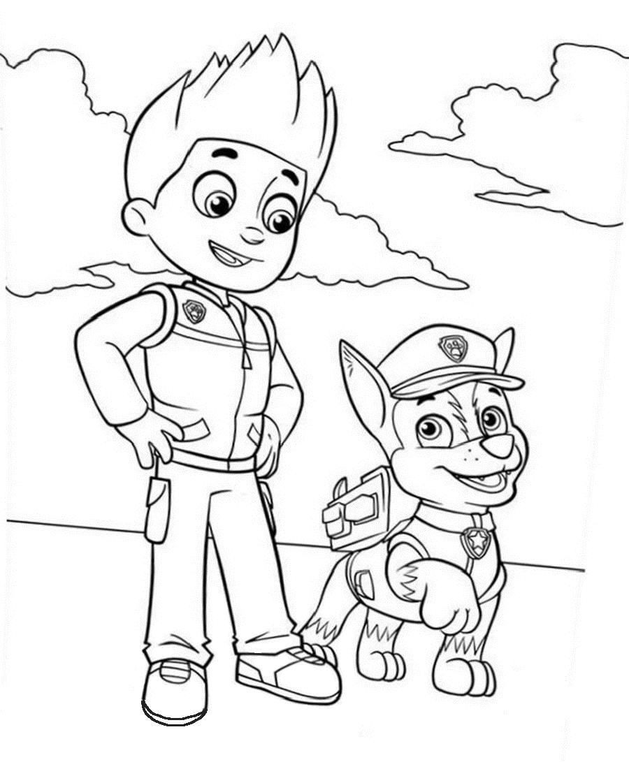 Ryder and Marshall 2 Coloring Game Ryder and Marshall 2