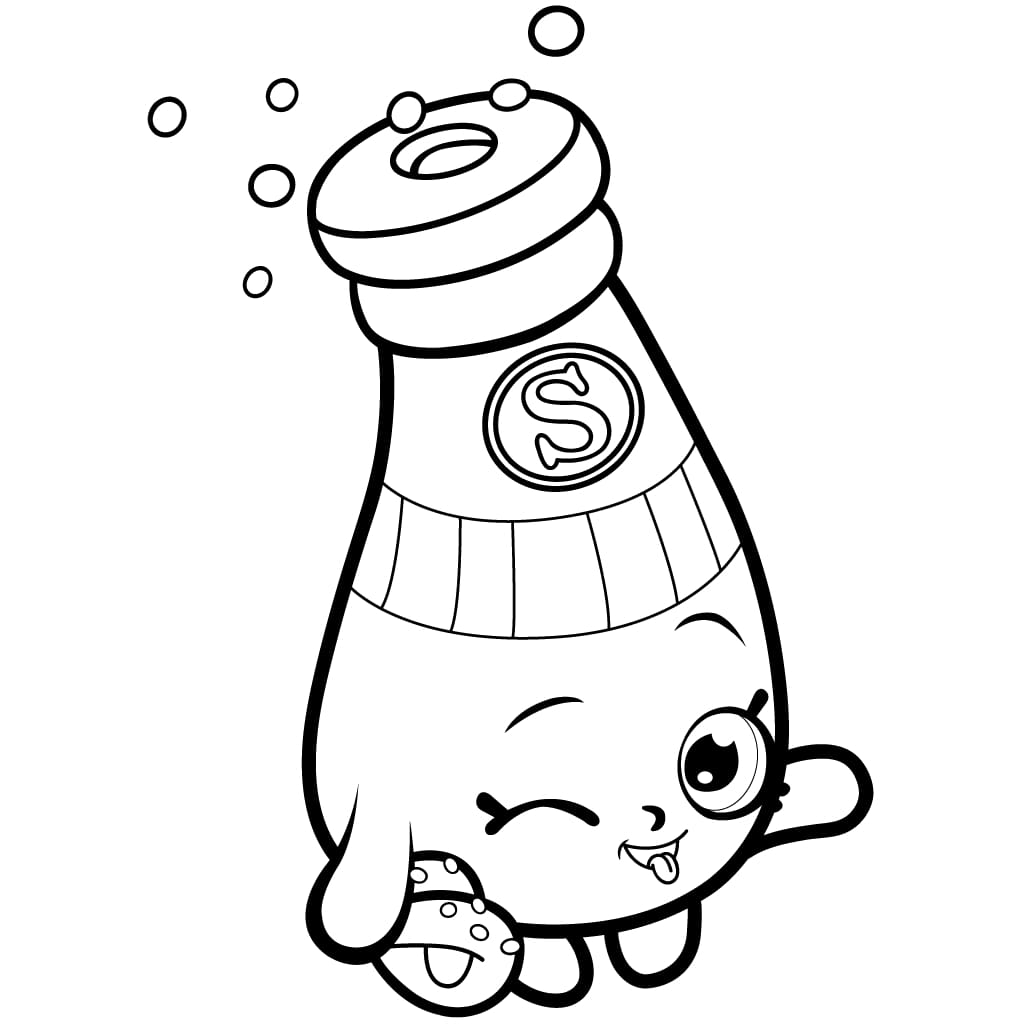 SALLY SHAKES Shopkin Coloring Game SALLY SHAKES Shopkin