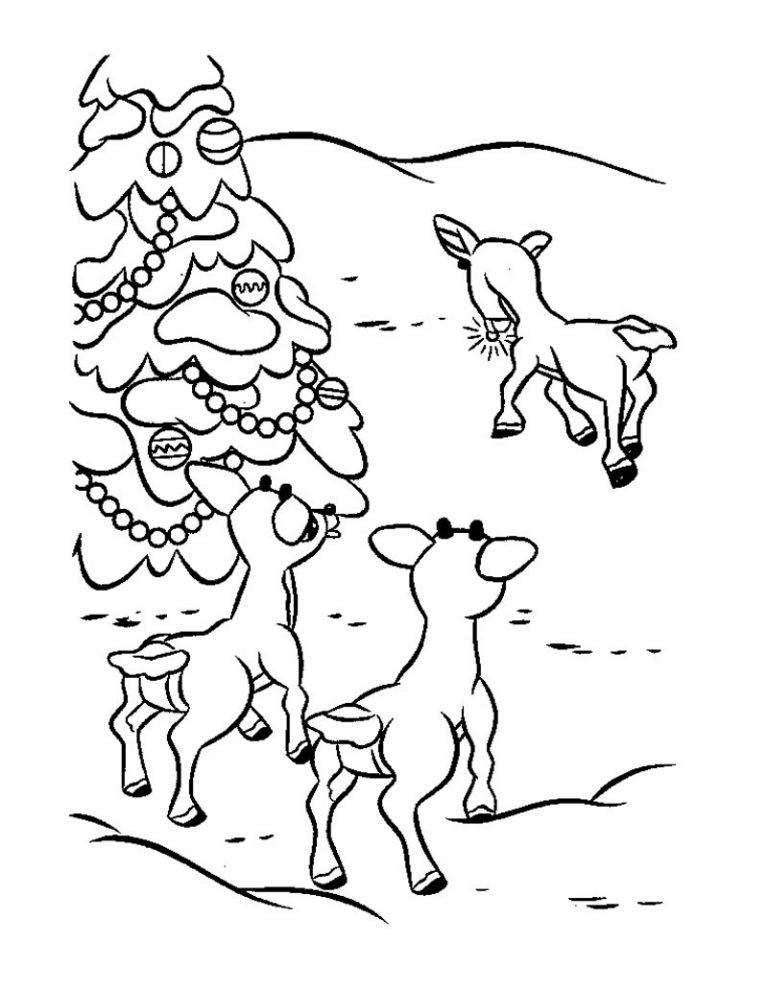 Sad Rudolph Coloring Game Sad Rudolph