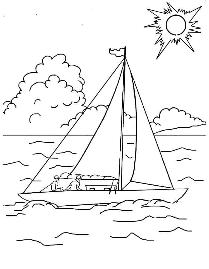 Sailboat 14 Coloring Game Sailboat 14