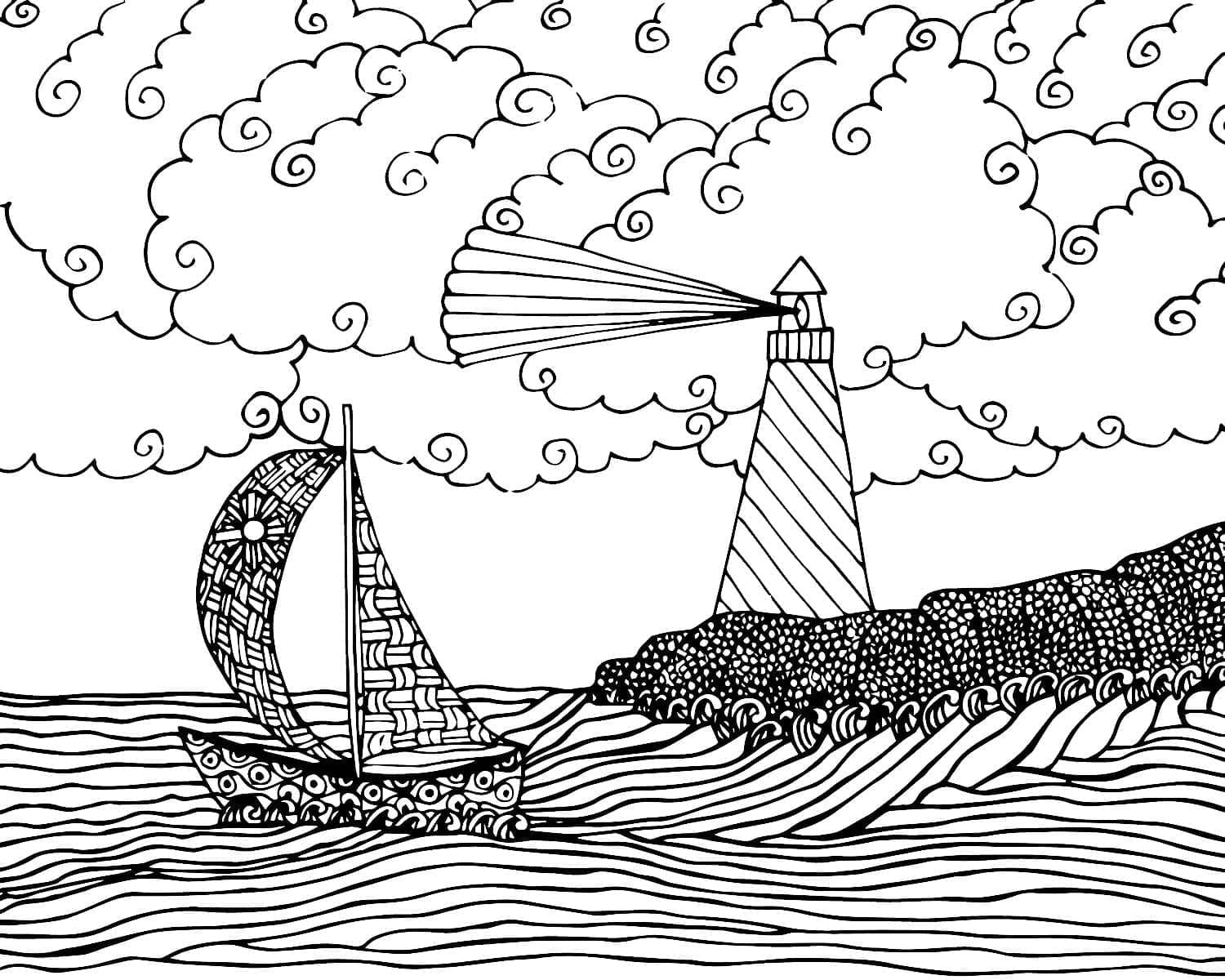 Sailboat 18 Coloring Game Sailboat 18