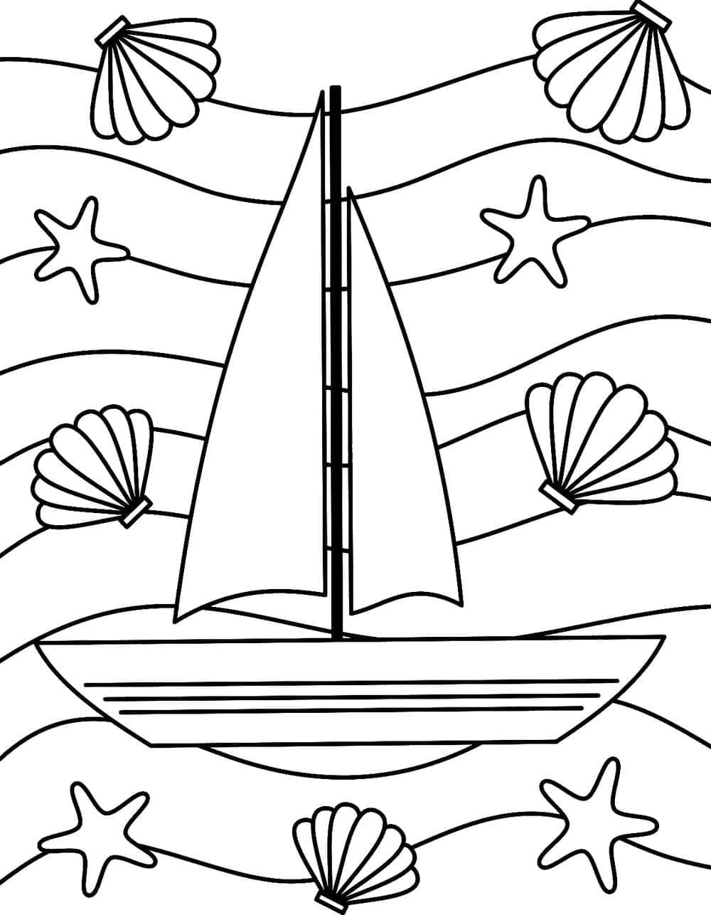 Sailboat 19 Coloring Game Sailboat 19