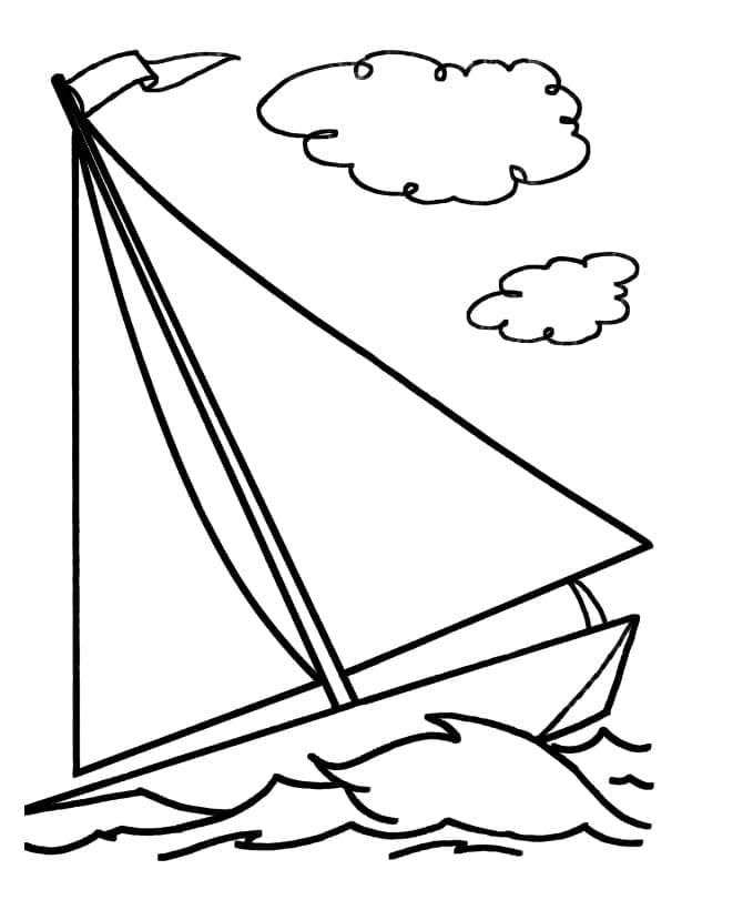 Sailboat 2 Coloring Game Sailboat 2