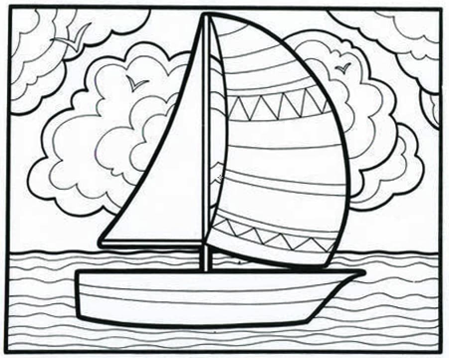 Sailboat 20 Coloring Game Sailboat 20