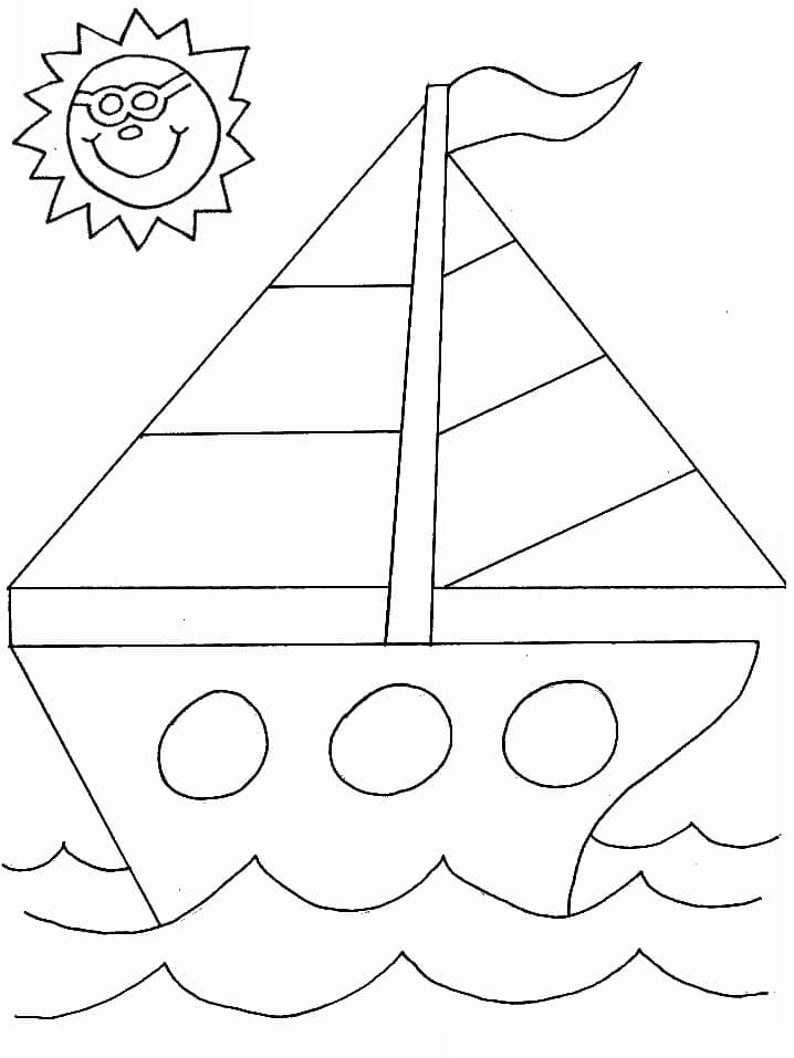 Sailboat 22 Coloring Game Sailboat 22