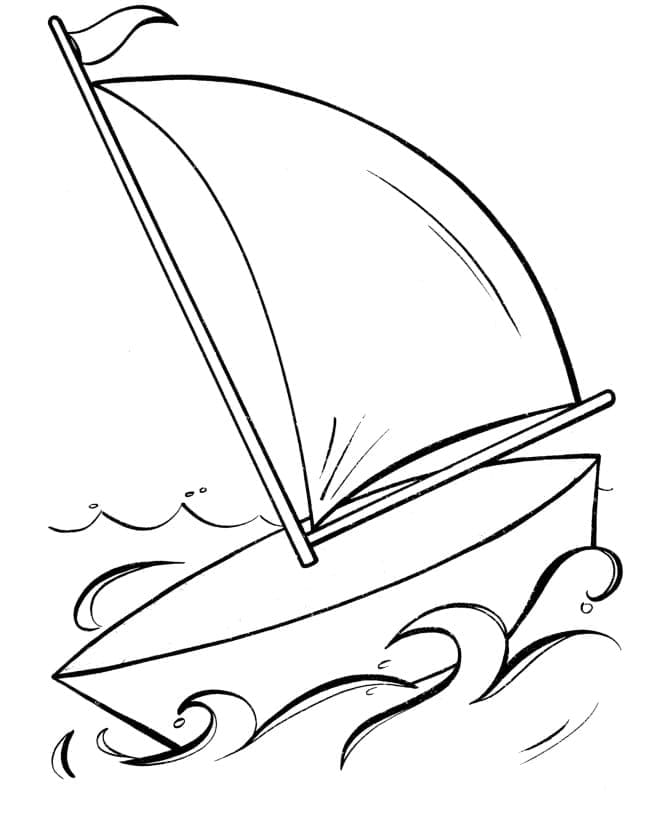 Sailboat 25 Coloring Game Sailboat 25