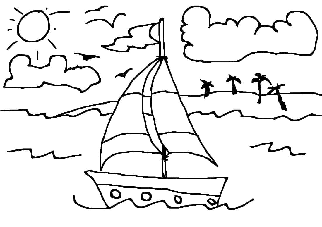 Sailboat 26 Coloring Game Sailboat 26