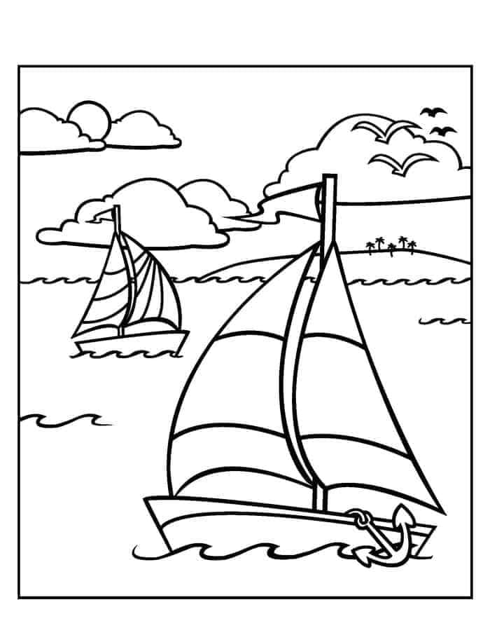 Sailboat 31 Coloring Game Sailboat 31