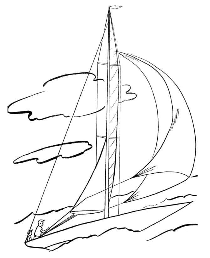 Sailboat 32 Coloring Game Sailboat 32