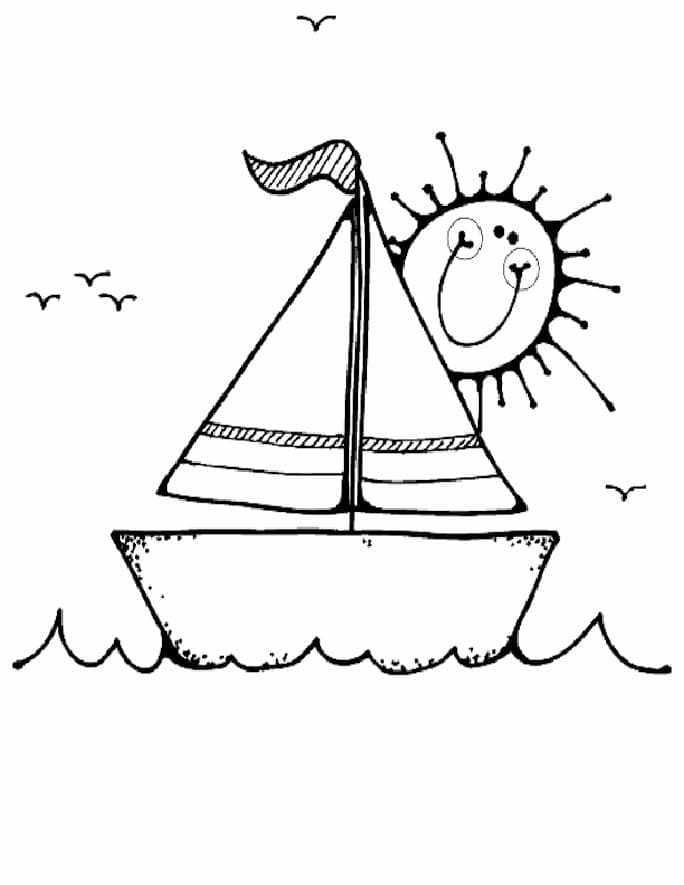 Sailboat 7 Coloring Game Sailboat 7