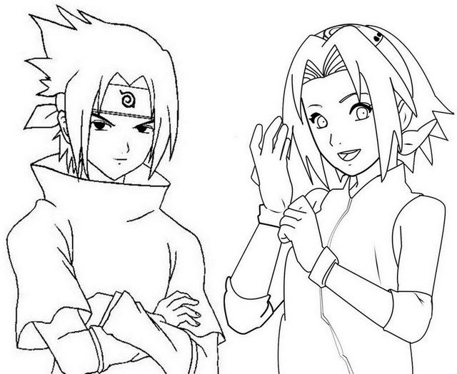 Sakura Haruno with Naruto