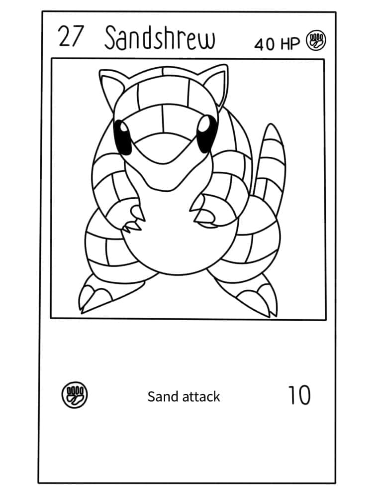 Sandshrew Pokemon Card