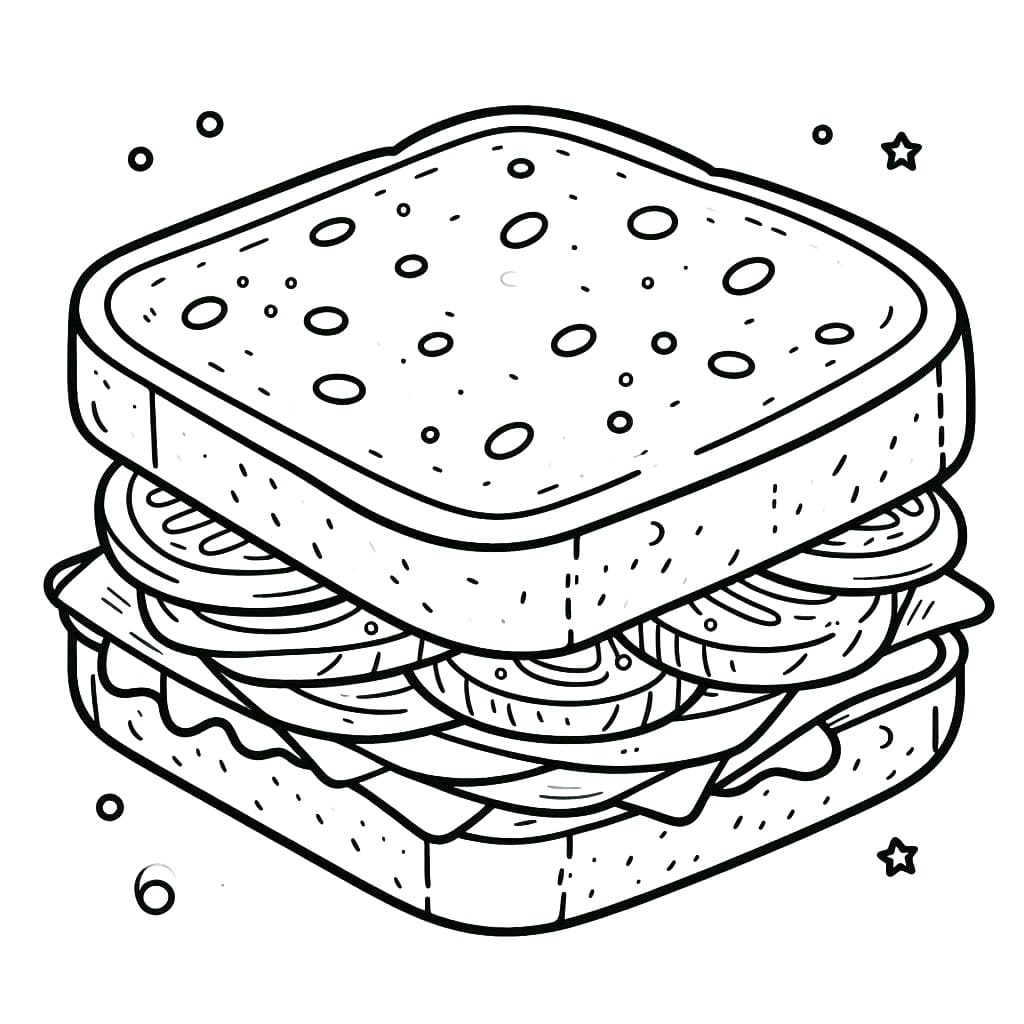 Sandwich 15 Coloring Game Sandwich 15