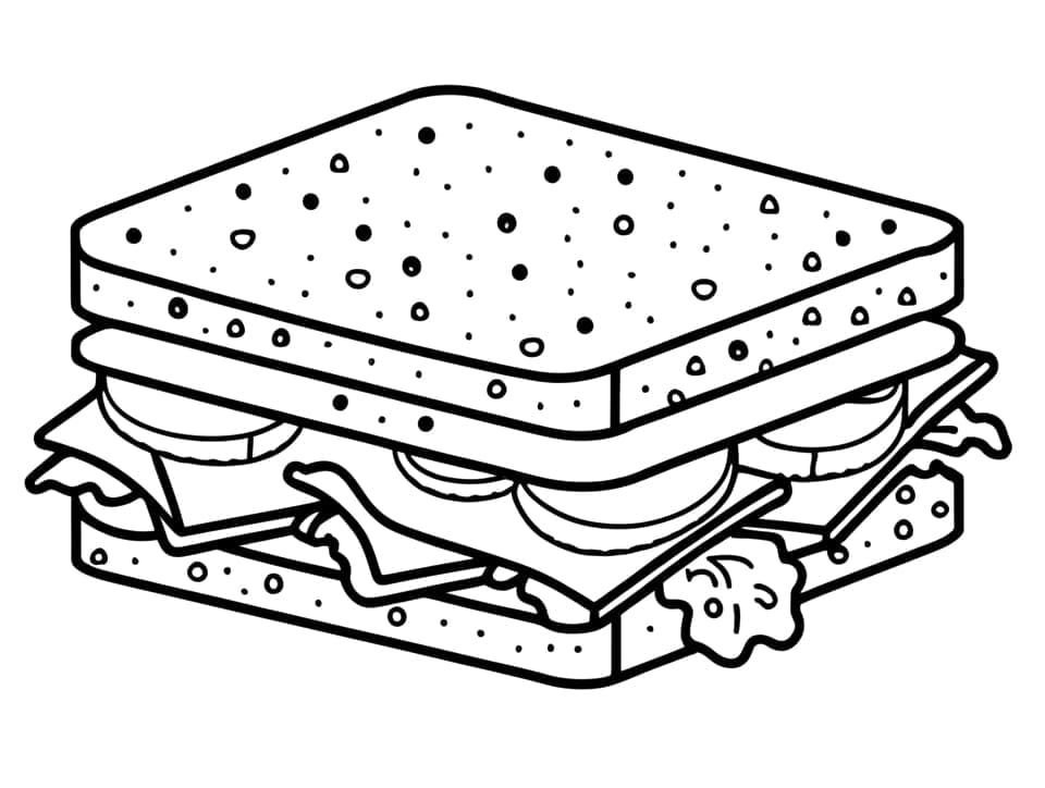 Sandwich 17 Coloring Game Sandwich 17