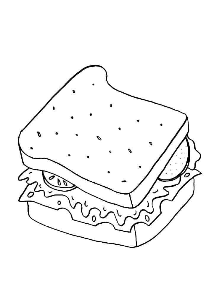 Sandwich 27 Coloring Game Sandwich 27