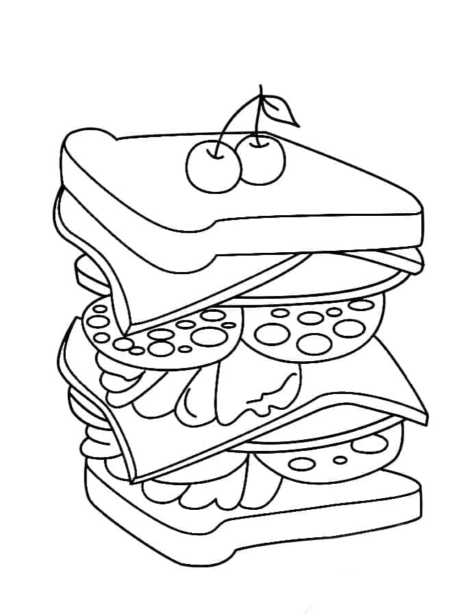 Sandwich 28 Coloring Game Sandwich 28