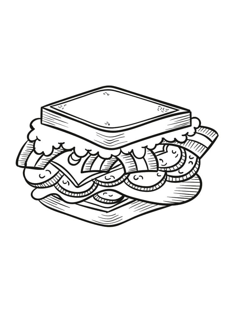 Sandwich 34 Coloring Game Sandwich 34