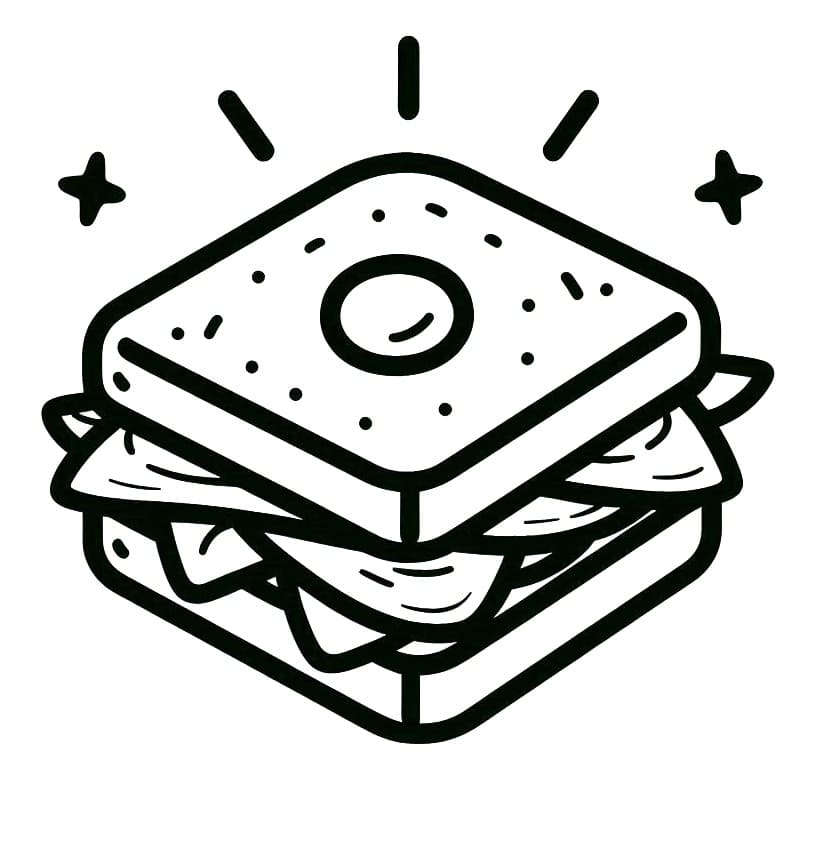 Sandwich 5 Coloring Game Sandwich 5