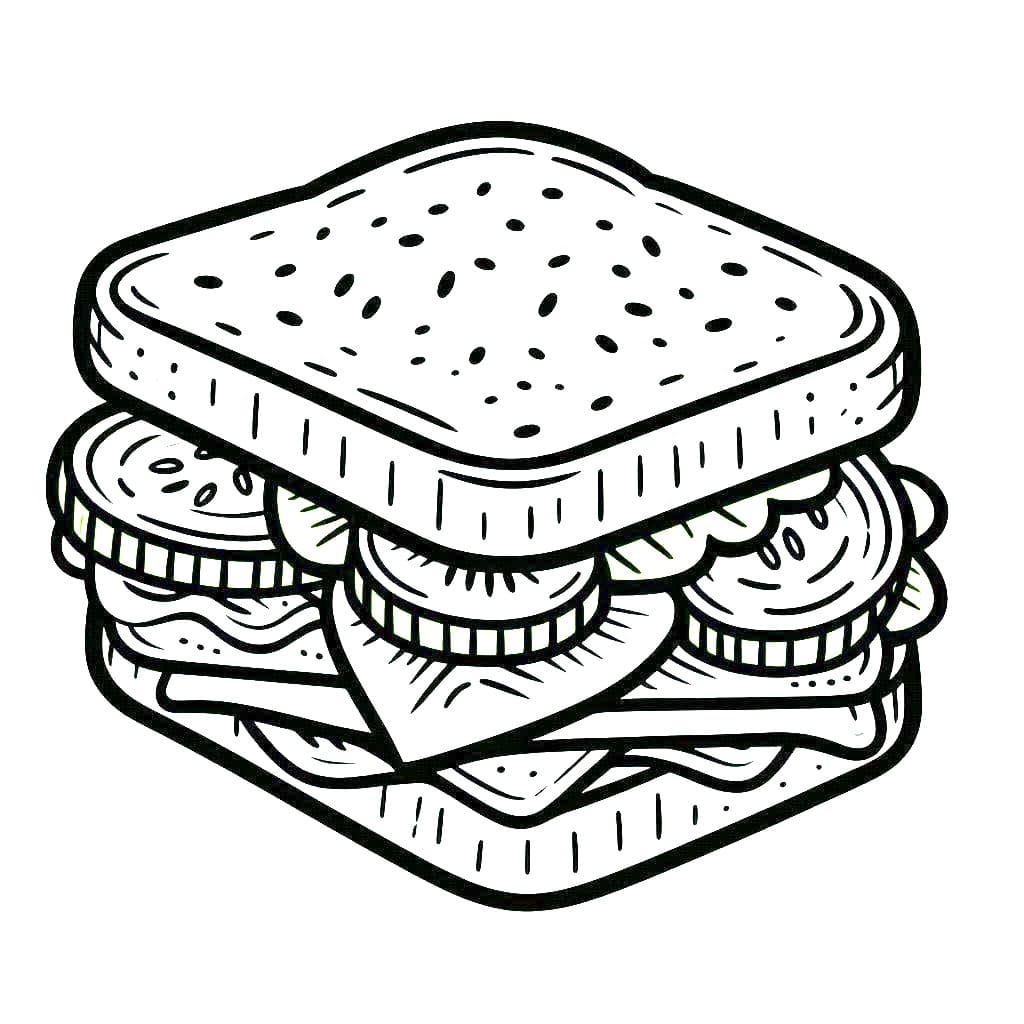 Sandwich 7 Coloring Game Sandwich 7