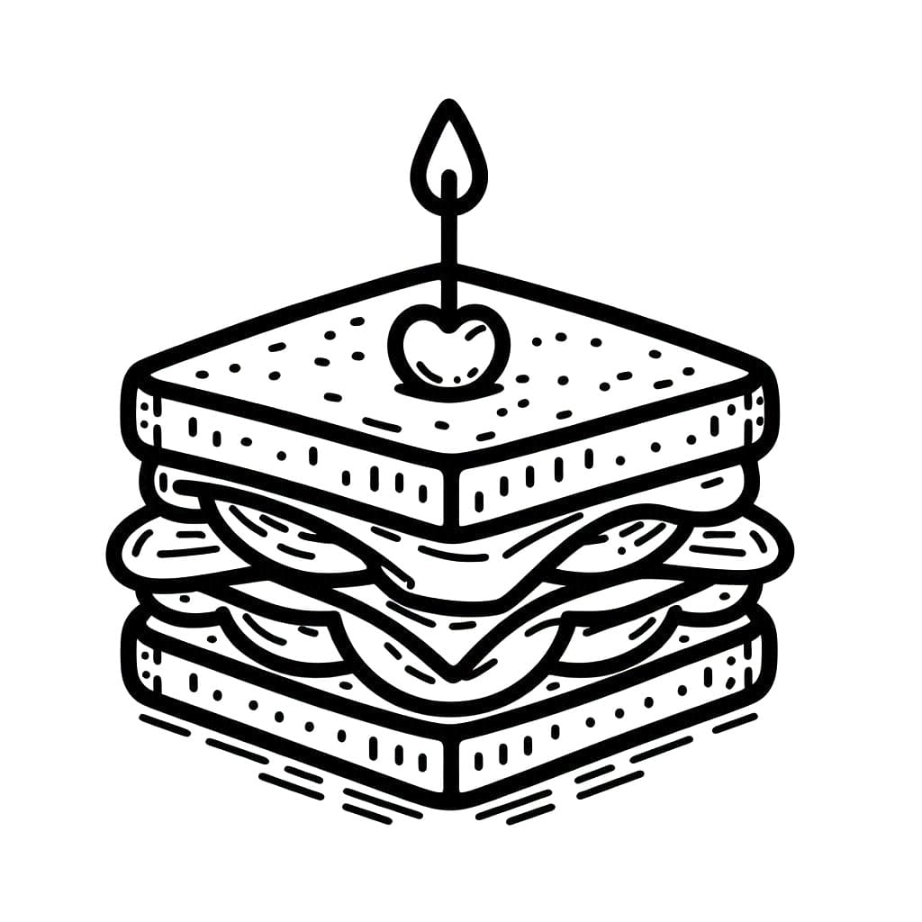 Sandwich 8 Coloring Game Sandwich 8