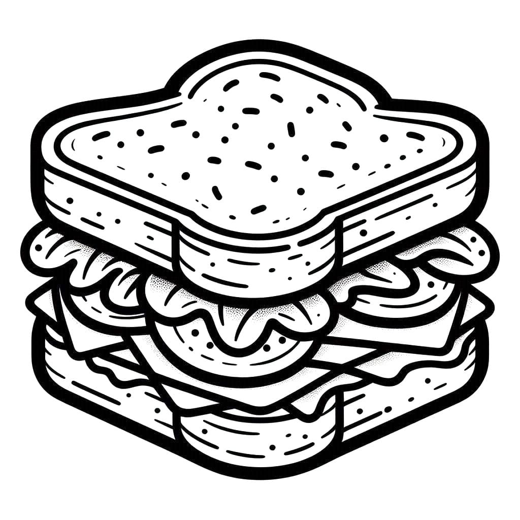 Sandwich 9 Coloring Game Sandwich 9