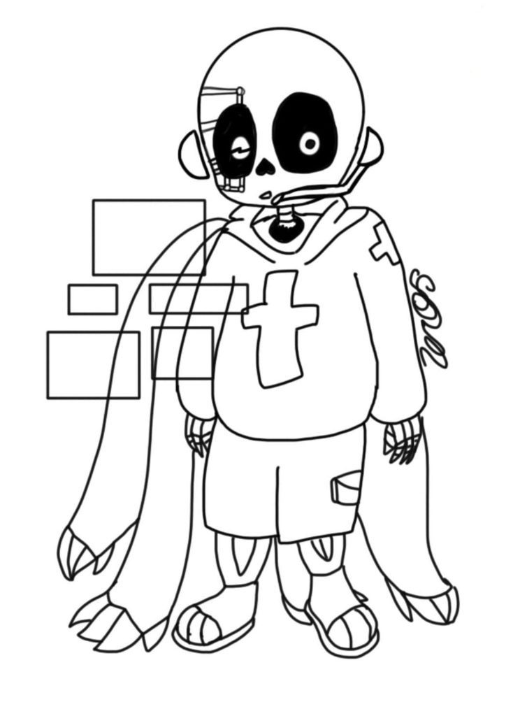Sans 6 coloring page Coloring Game Sans 6 coloring page