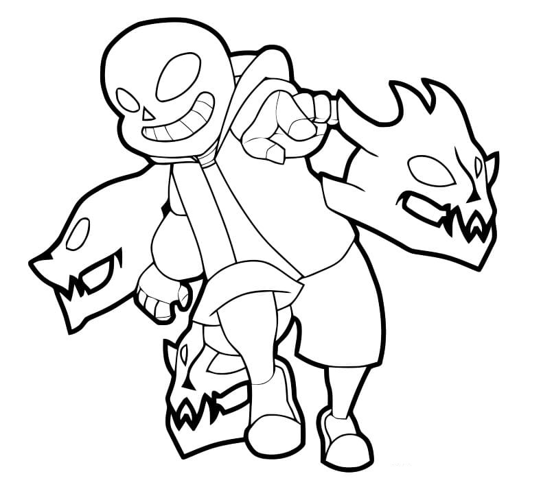 Sans Undertale 1 Coloring Game Sans Undertale 1