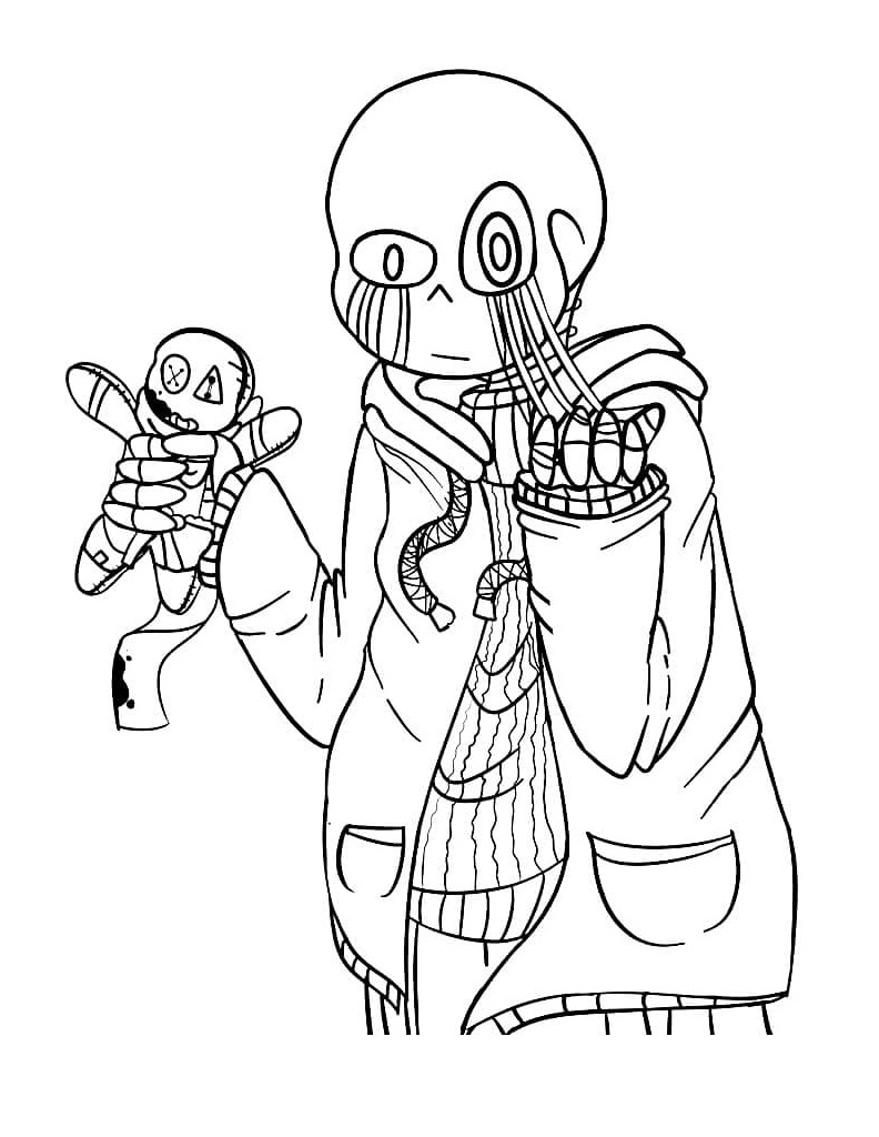 Happy Papyrus and Sans Coloring - Play Free Coloring Game Online