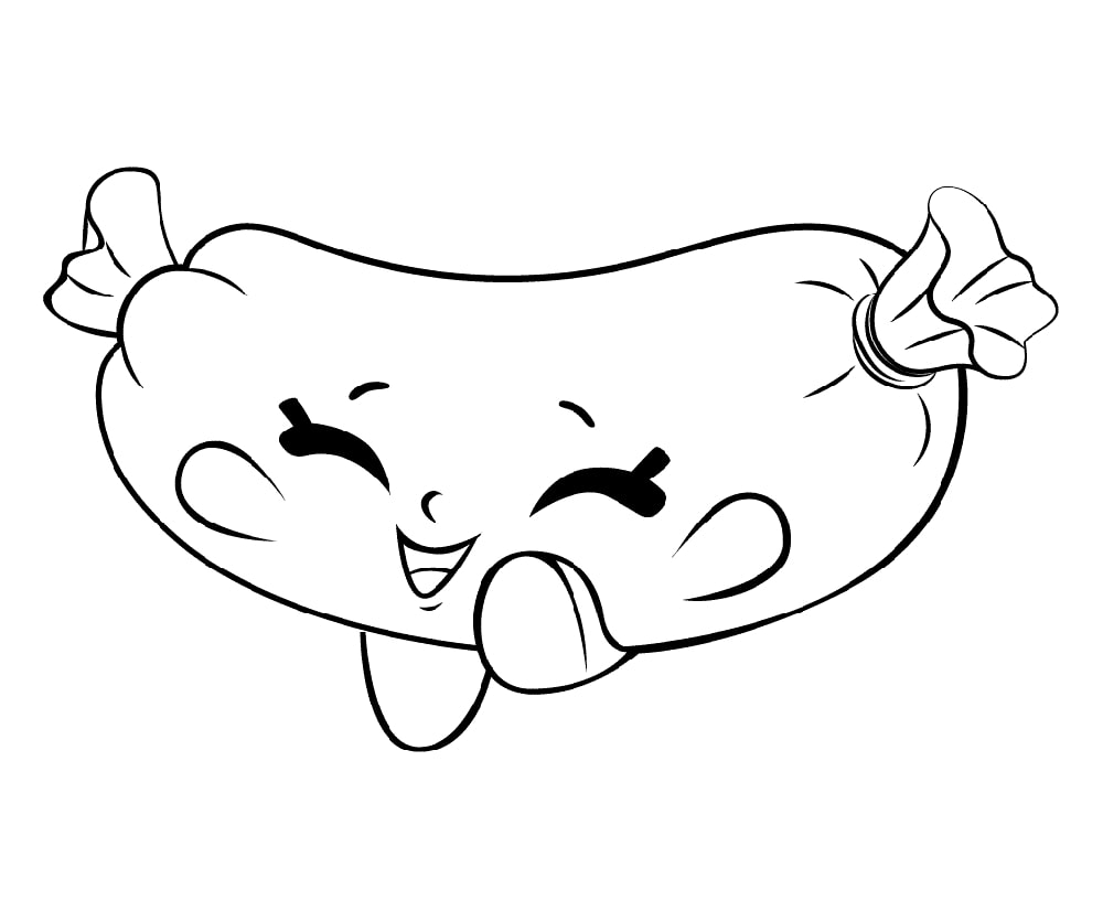 Sausage Sizzle Shopkin Coloring Game Sausage Sizzle Shopkin