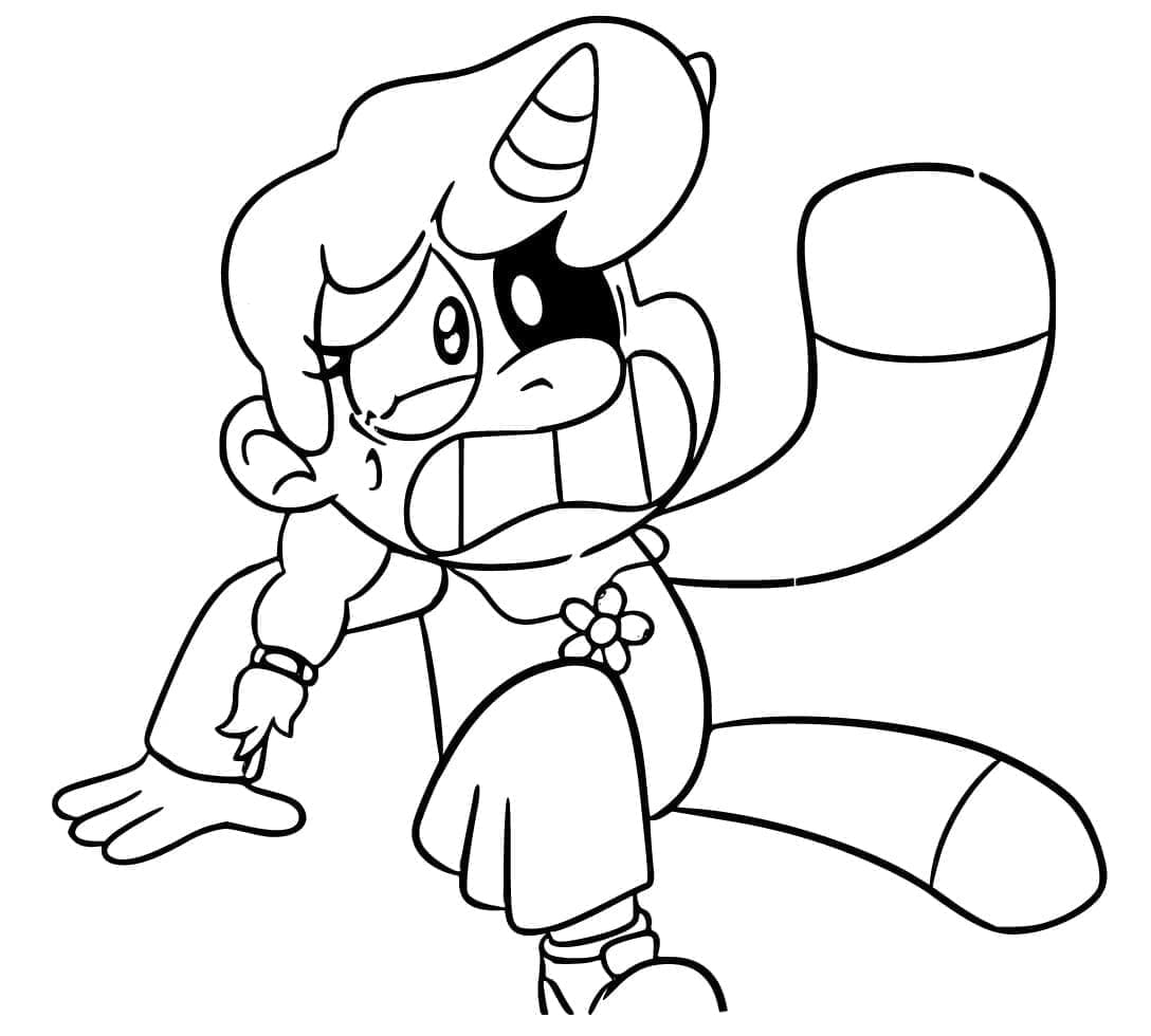Scared CraftyCorn Coloring Game Scared CraftyCorn