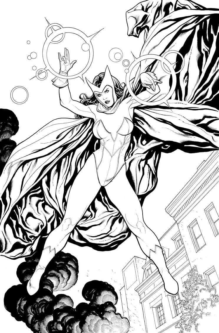 Scarlet Witch Wanda Coloring Game Scarlet Witch Wanda