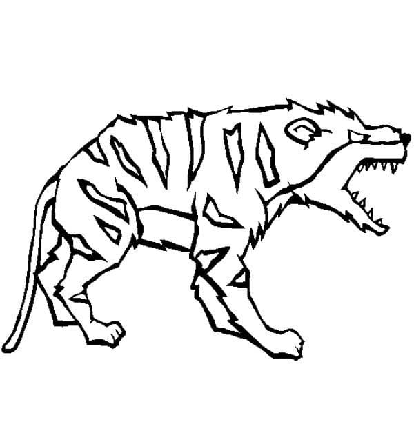 Scary Hyena Coloring Game Scary Hyena