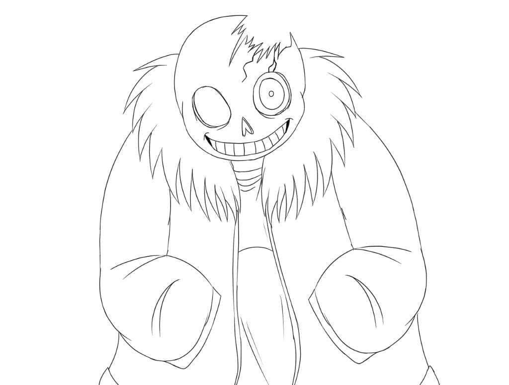 Scary Sans coloring page Coloring Game Scary Sans coloring page