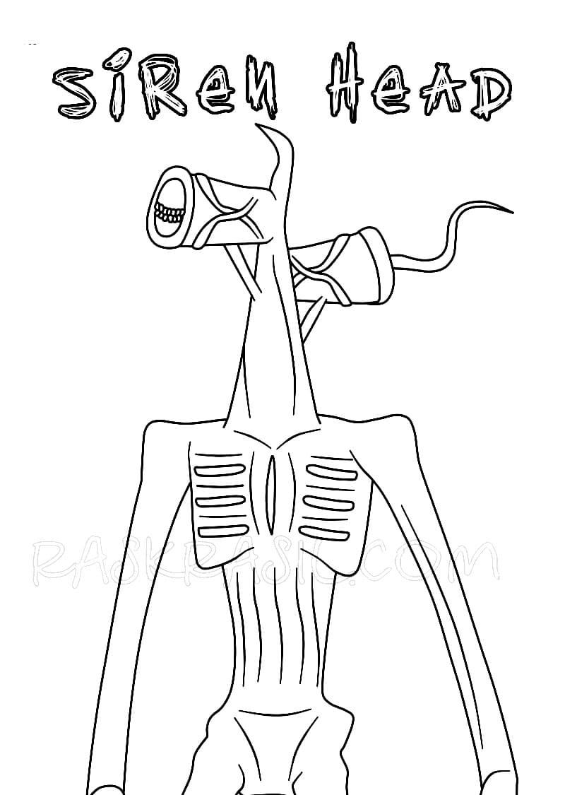 Scary Siren Head Coloring Game Scary Siren Head