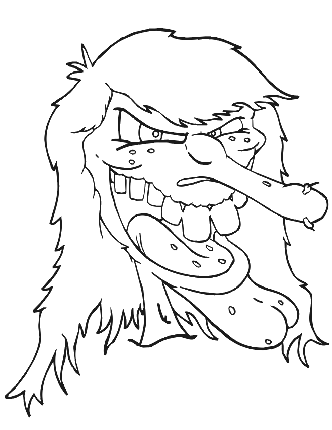 Scary Witch Coloring Game Scary Witch
