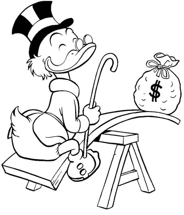 Scrooge McDuck is Happy