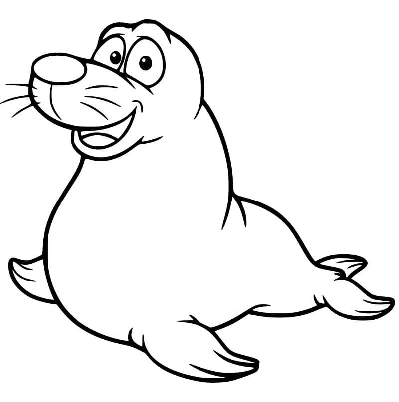 Sea Lion Smiling Coloring Game Sea Lion Smiling