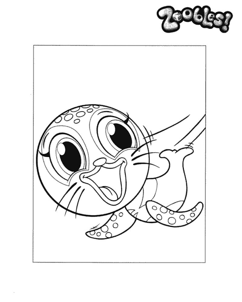 Sea Lion Zoobles Coloring Game Sea Lion Zoobles