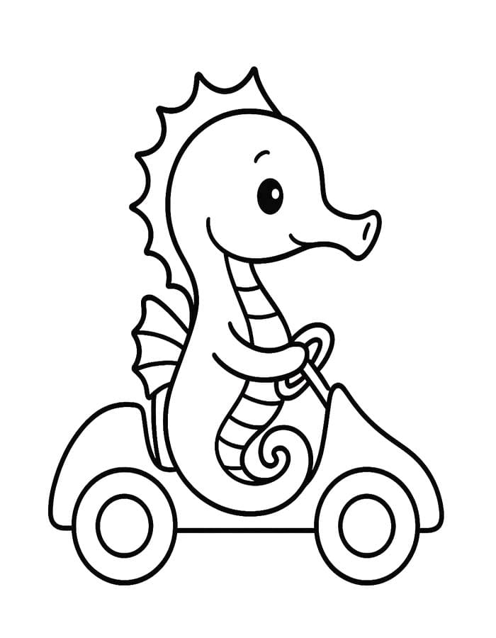 Seahorse Printable