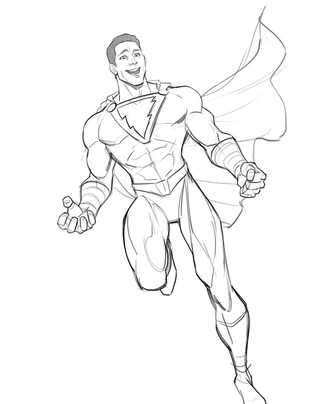 Shazam 5 coloring page Coloring Game Shazam 5 coloring page