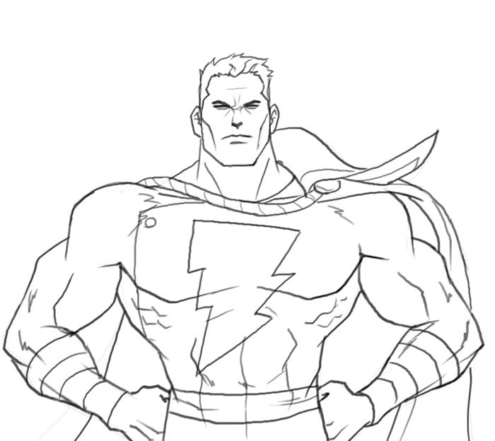 Shazam Dc Coloring Game Shazam Dc