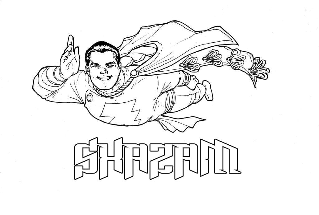Shazam is Smiling Coloring Game Shazam is Smiling