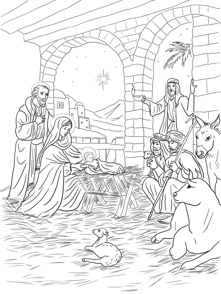 Shepherds Come to See Baby Jesus