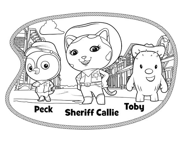Sheriff Callie Characters Coloring Game Sheriff Callie Characters