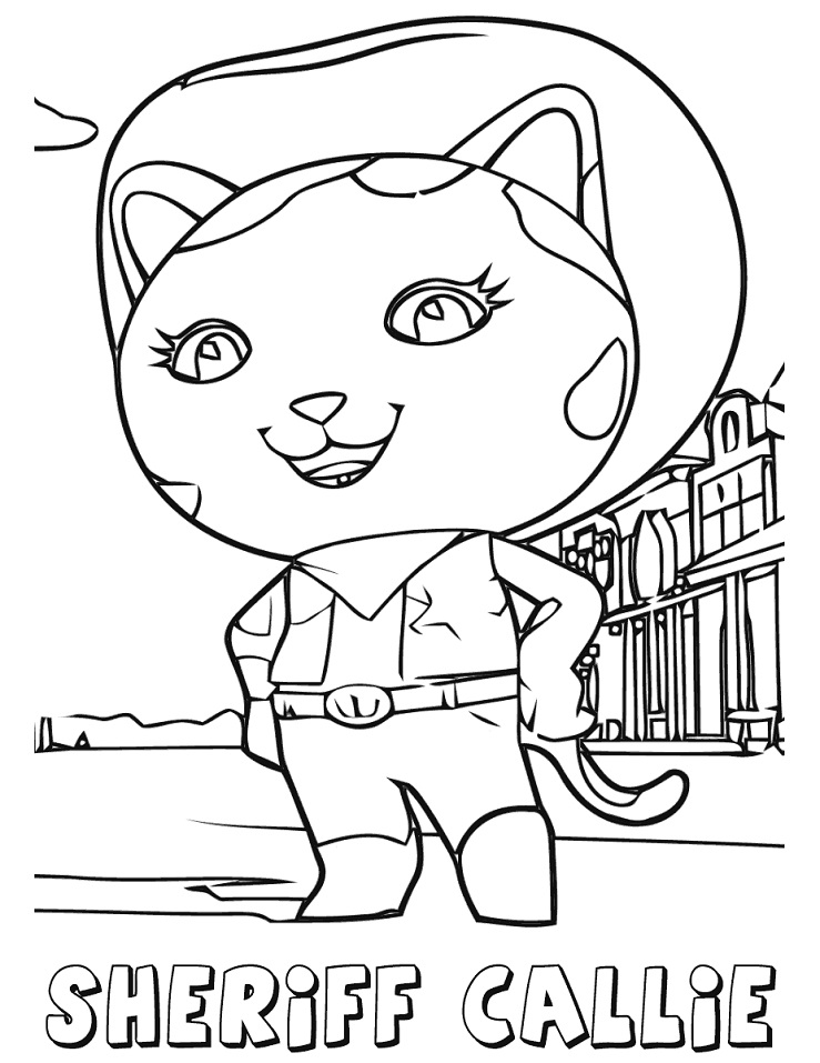 Sheriff Callie Smiling Coloring Game Sheriff Callie Smiling