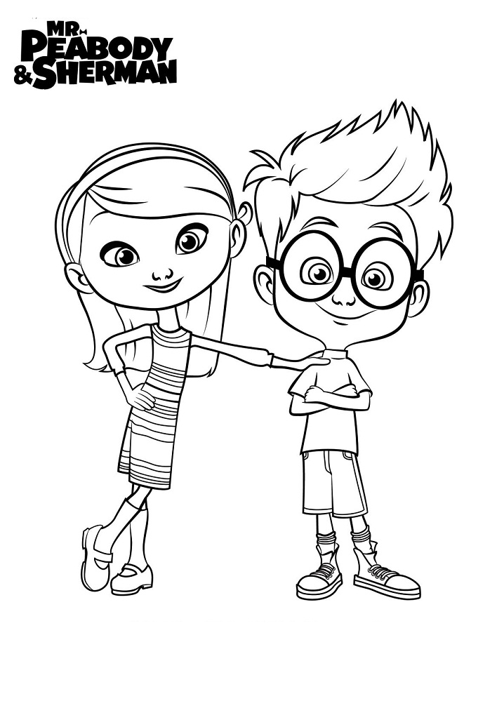 Mr. Peabody & Sherman Coloring Games - ColoringGames.Net