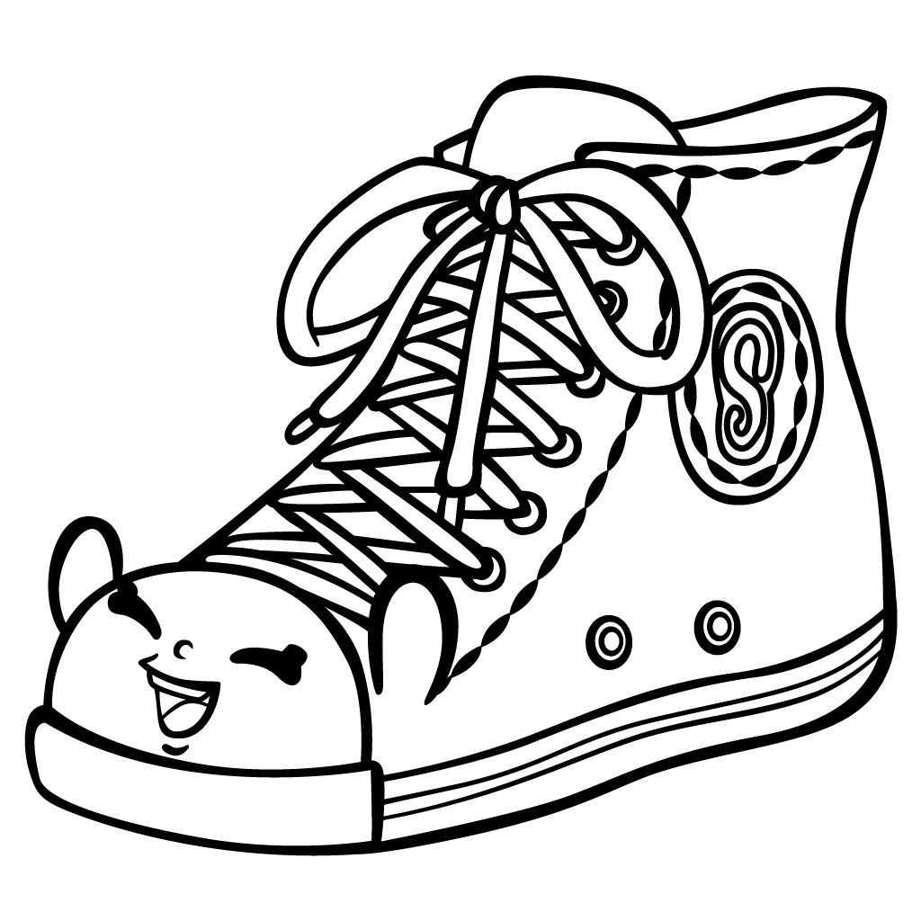 Shoe Shopkin Coloring Game Shoe Shopkin