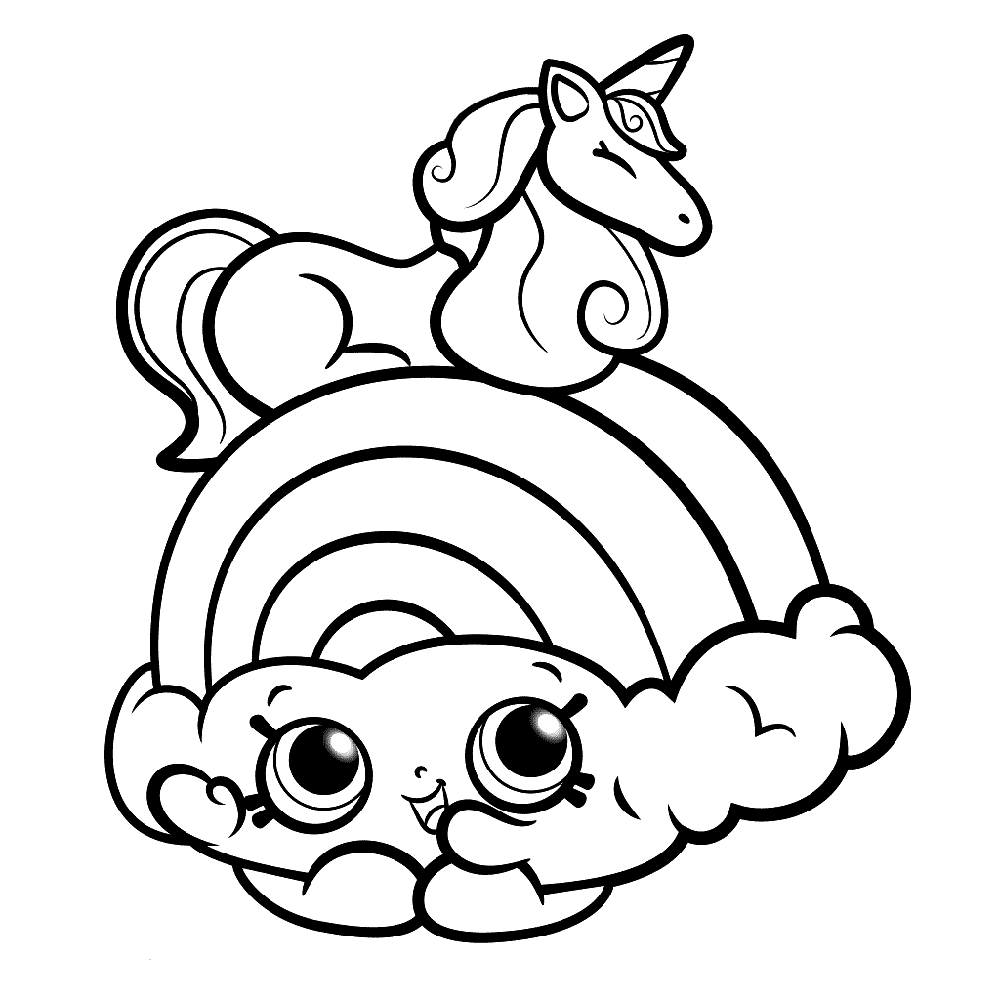 Shopkin Unicorn Coloring Game Shopkin Unicorn
