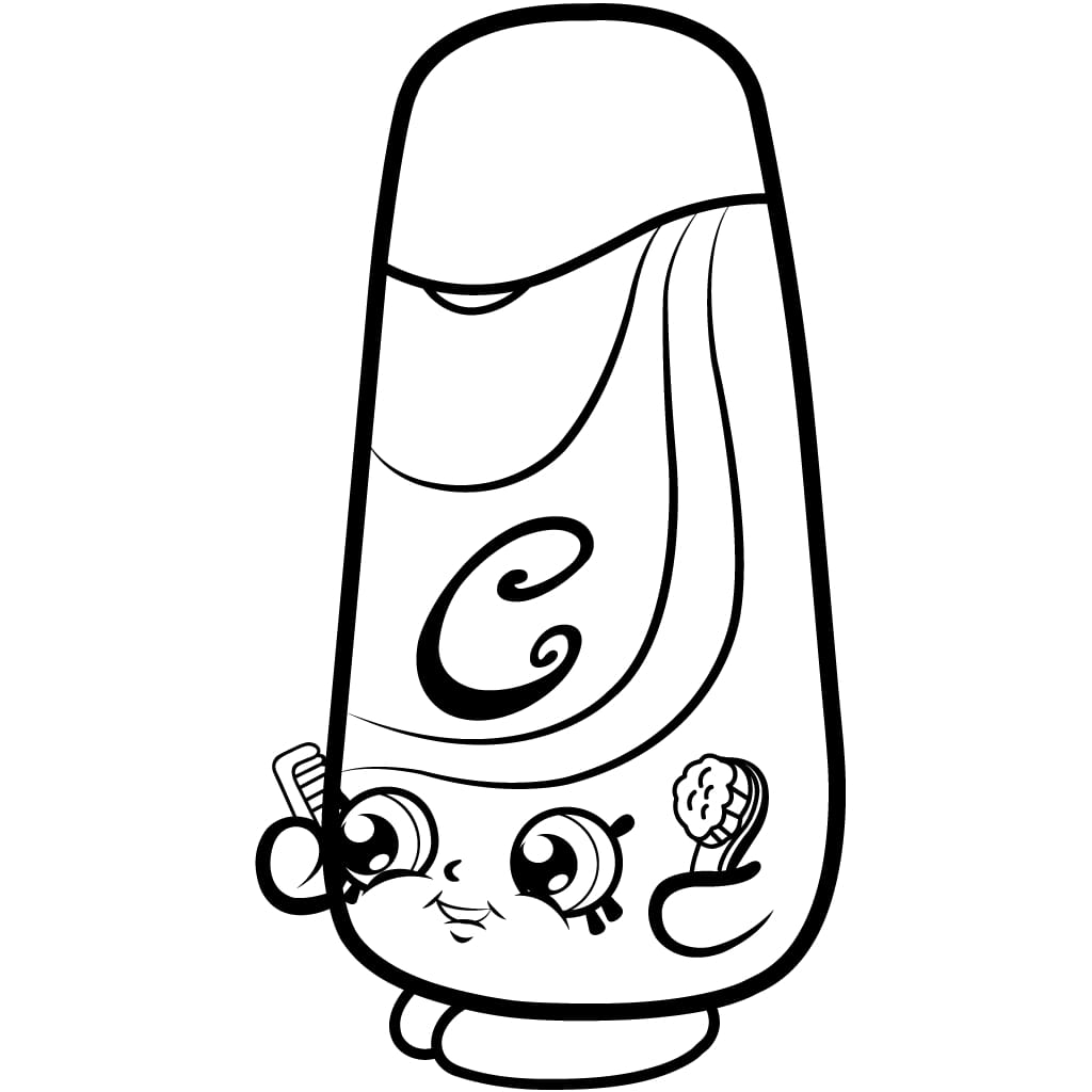 Silky Shopkin Coloring Game Silky Shopkin