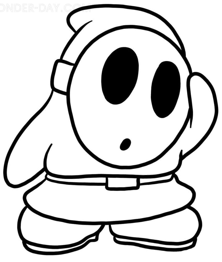 Silly Shy Guy Mario Coloring Game Silly Shy Guy Mario